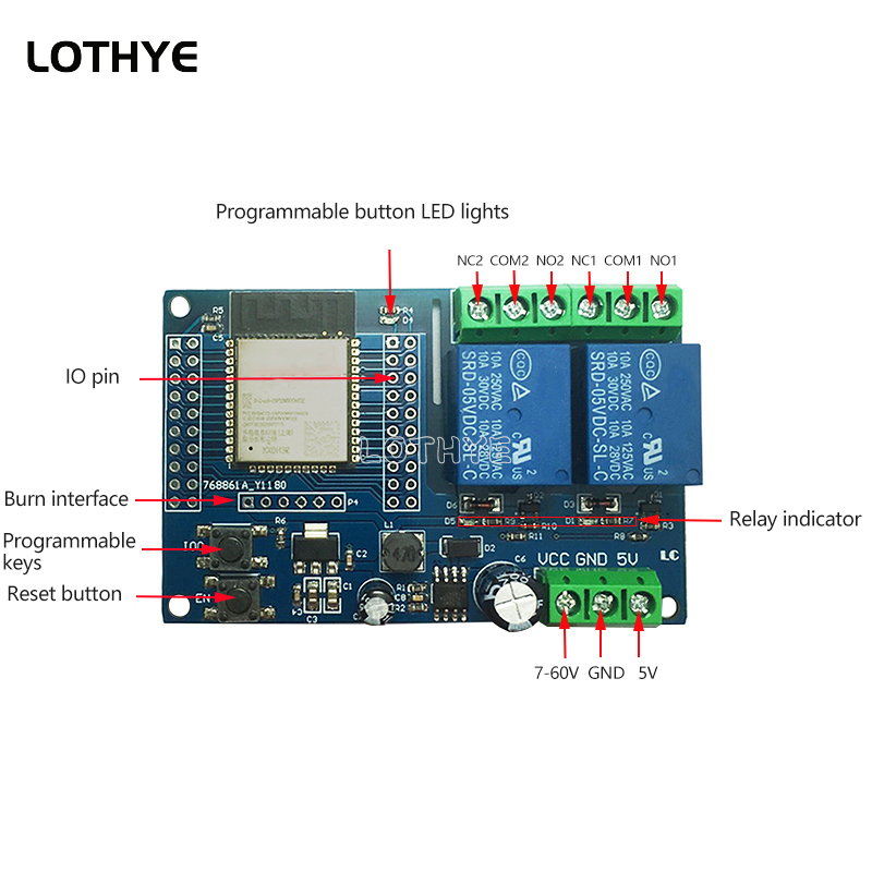 Módulo de Relé Wifi y Bluetoot - Esp32 Wifi Bluetooth Module reseña y precio