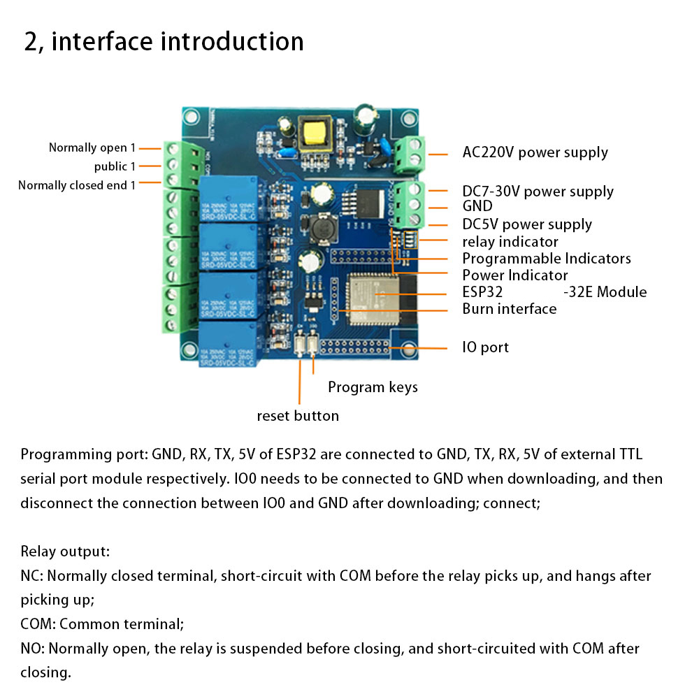 Placa de desarrollo de relé ES - Esp32 Uart Module reseña y precio