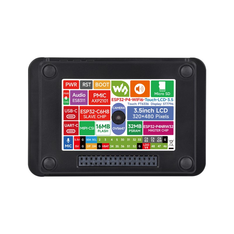 Waveshare ESP32-P4 Placa de Vi - Esp32 P4 reseña y precio