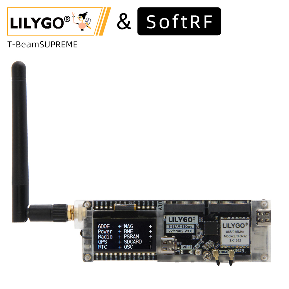 LILYGO® SoftRF T-Beam SUPREME- - Esp32 Wifi Bluetooth Module reseña y precio